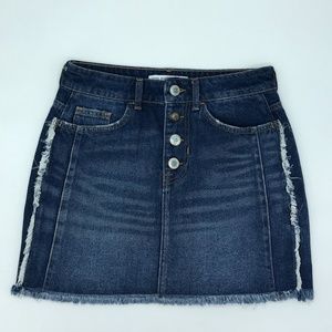 Zara jeans mini skirt